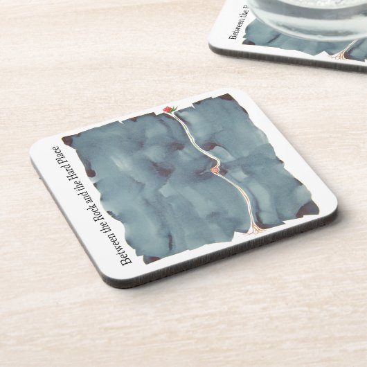 Tussen de rots en het Onderzetter van de harde kur (Linkerzijde)