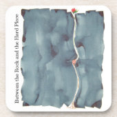 Tussen de rots en het Onderzetter van de harde kur (Voorkant)