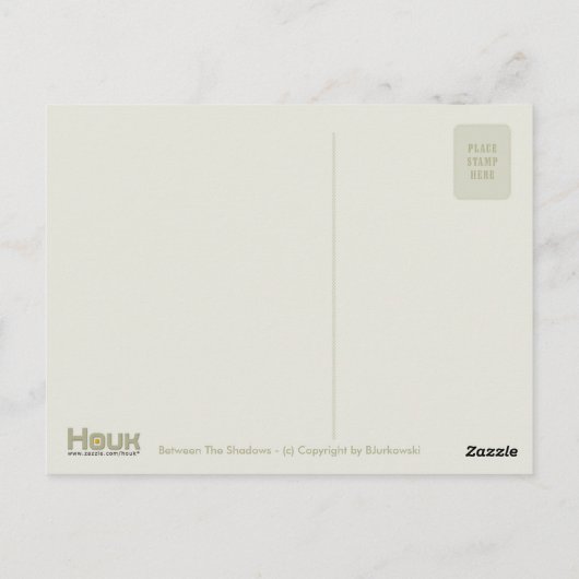 Tussen de schaduwen | Fairytales Briefkaart (Achterkant)