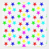 Tussen de sterren vierkante sticker (Voorkant)