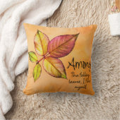 Tussen de vallende bladeren | Gezellige Herfst Sie Kussen (Deken)