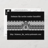 tussen de vortexleverancier mooi briefkaart (Voorkant / Achterkant)