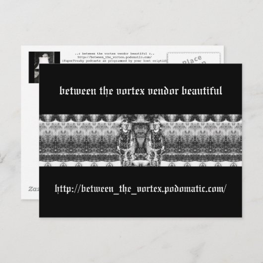 tussen de vortexleverancier mooi briefkaart (Voorkant / Achterkant)