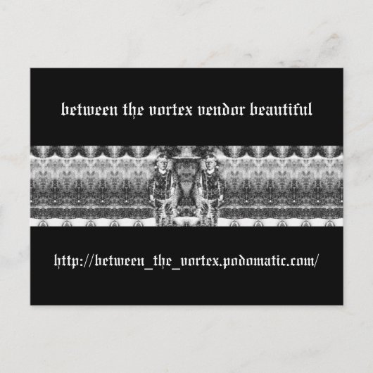 tussen de vortexleverancier mooi briefkaart (Voorkant)