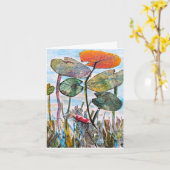 Tussen de Waterlelies Kaart (Gele Bloem)