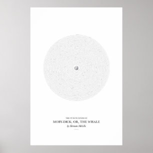 tussen de woorden: Moby-Dick; of, The Whale Poster