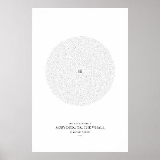tussen de woorden: Moby-Dick; of, The Whale Poster (Voorkant)