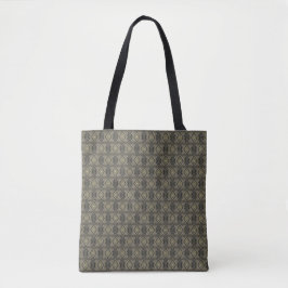 Tussen donkergeel abstract aquarel kunst tote bag