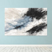 Tussen Drift en Besluit Canvas Afdruk (Insitu (Houten vloer))