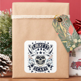 Tussen duisternis en licht vierkante sticker