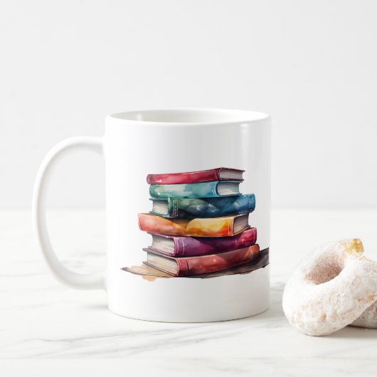 Tussen een boek en jou koffiemok (Met donut)