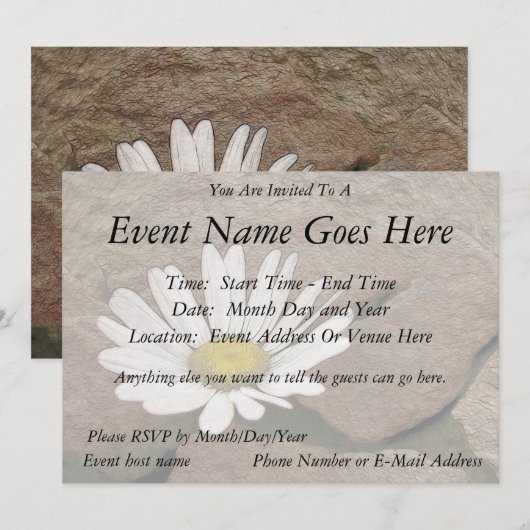 Tussen een rots en een harde plek kaart (Voorkant / Achterkant)