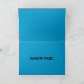 Tussen een rots en een Wenskaart op een harde plaa Kaart (Binnen)