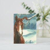 Tussen Friends Wild Horse Post Card Briefkaart (Staand voorkant)