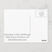 Tussen Friends Wild Horse Post Card Briefkaart (Achterkant)