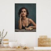 Tussen Gedachte en Smaak Poster (Keuken)