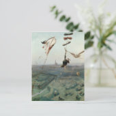 Tussen hemel en aarde, 1862 briefkaart (Staand voorkant)