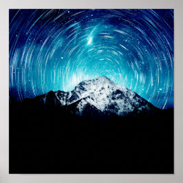 Tussen het melkwegstelsel en de berg poster