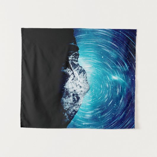 Tussen het melkwegstelsel en de berg wandkleed (Voorkant (horizontaal))