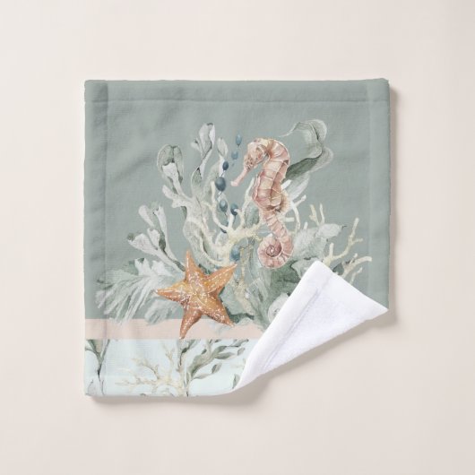 Tussen het zeewier bad handdoek (Wasdoekje)