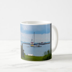 Tussen huizen koffie Mok