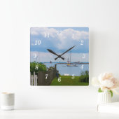 Tussen huizen wandklok (Huis)