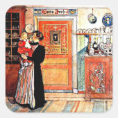 Tussen Kerstmis en New Aco, Vierkante Sticker (Voorkant)