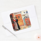 Tussen Kerstmis en New Aco, Vierkante Sticker (Envelop)