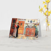 Tussen Kerstmis en Nieuw Aco, Carl Larsson kunst, Kaart (Gele Bloem)