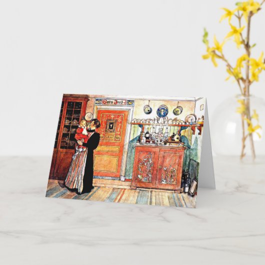 Tussen Kerstmis en Nieuw Aco, Carl Larsson kunst, Kaart (Gele Bloem)