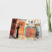 Tussen Kerstmis en Nieuw Aco, Carl Larsson kunst, Kaart (Voorkant)