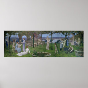 Tussen kunst en Natuur, 1890 Poster