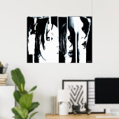 Tussen lijnen afdrukken poster (Thuiskantoor)