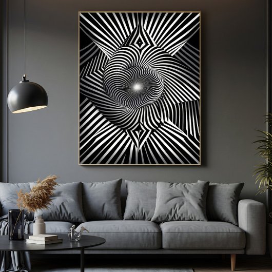 Tussen Lijnen en Dimensies Canvas Afdruk