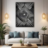 Tussen lijnen en dimensies poster