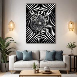 Tussen lijnen en dimensies poster