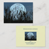 Tussen maan en Marsh ATC-fotokaart Visitekaartje (Voorkant / Achterkant)