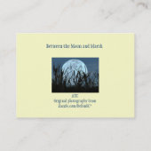 Tussen maan en Marsh ATC-fotokaart Visitekaartje (Achterkant)