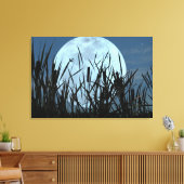 Tussen Maan en Marsh Canvas Art Print (Insitu (Woonkamer))