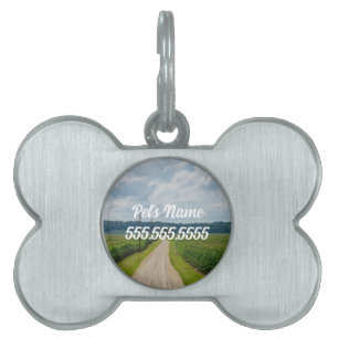 Tussen maïsvelden PET ID Tag Huisdieren Naamplaatje