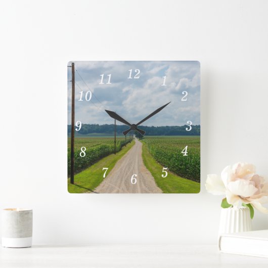 Tussen maïsvelden wandklok (Huis)
