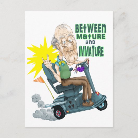 Tussen Matuur en Imature Briefkaart (Voorkant)