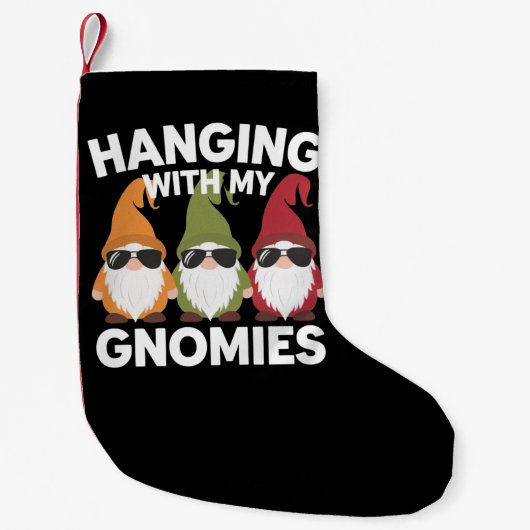 Tussen mijn kabouters leuke tuinkabouter kleine kerstsok (Voorkant)