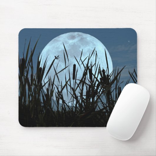 Tussen Moon en Marsh Mousepad Muismat (Met muis)