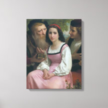 Tussen rijkdom en liefde (door Bouguereau)