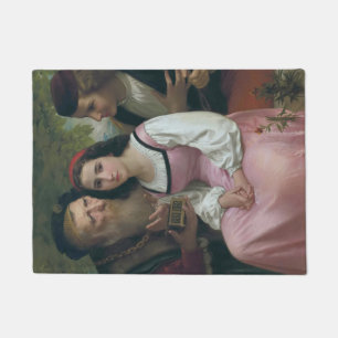 Tussen rijkdom en liefde (door Bouguereau) Deurmat