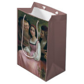 Tussen rijkdom en liefde (door Bouguereau) Medium Cadeauzakje (Voorkant Gekanteld)