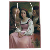 Tussen rijkdom en liefde (door Bouguereau) Medium Cadeauzakje (Voorkant)