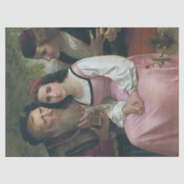 Tussen rijkdom en liefde (door Bouguereau) Tissuepapier