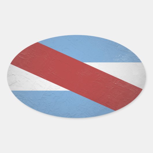 Tussen Rivieren Ovale Sticker (Voorkant)